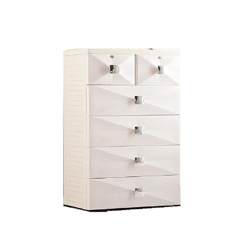 Thetickletoe Thickened Fiber Plastic Chest Of Drawers Organizer
