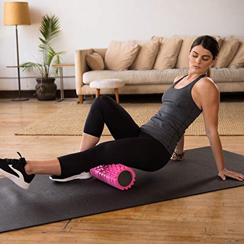 321 STRONG Foam Roller - Medium Density Deep Tissue Massager for Muscle Massage and Myofascial Trigger Point Release, with 4K eBook - Pink (Renewed)