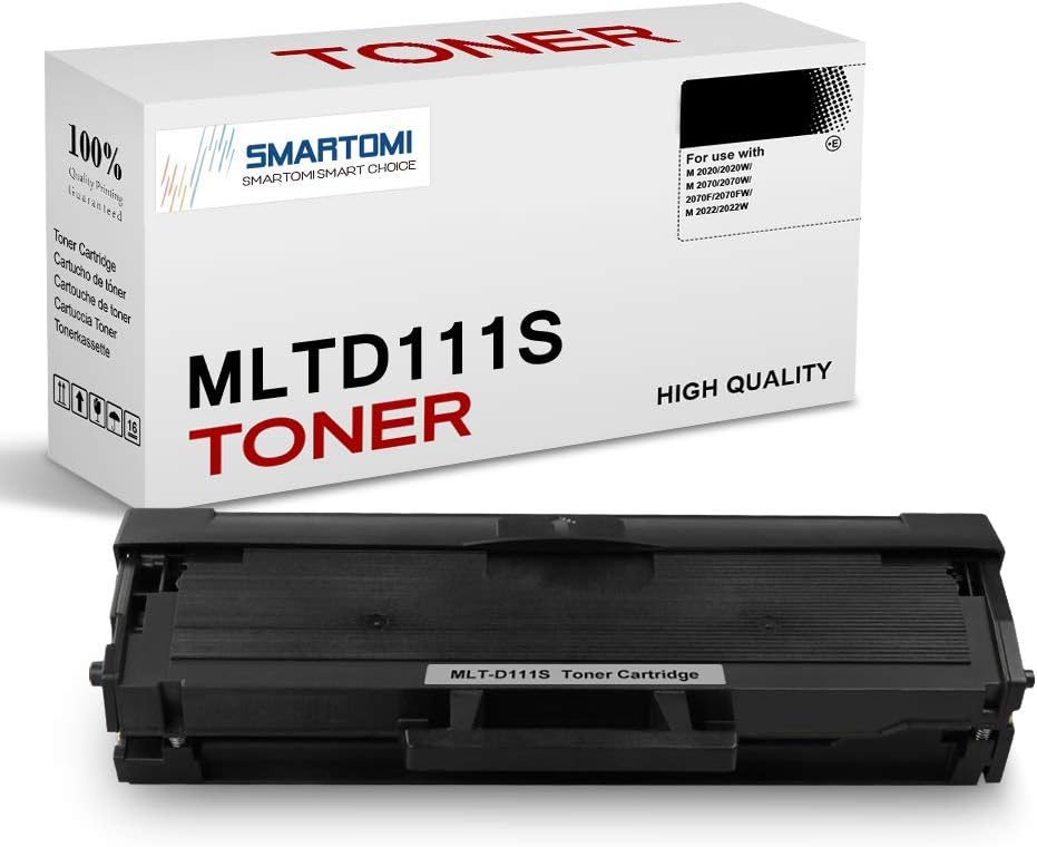 SMARTOMI D111S Compatible Toner Cartridge Replacement for Samsung MLT-D111S MLTD111S for Samsung Xpress M2026W M2026 M2070W M2070 M2020 M2020W M2022W M2022 M2070FW M2070F M2078W M2078 (Black