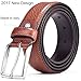 Genuine Leather Belt for Men - Mens Full Grain Italian Leather Dress Belt Brown 35mm 36