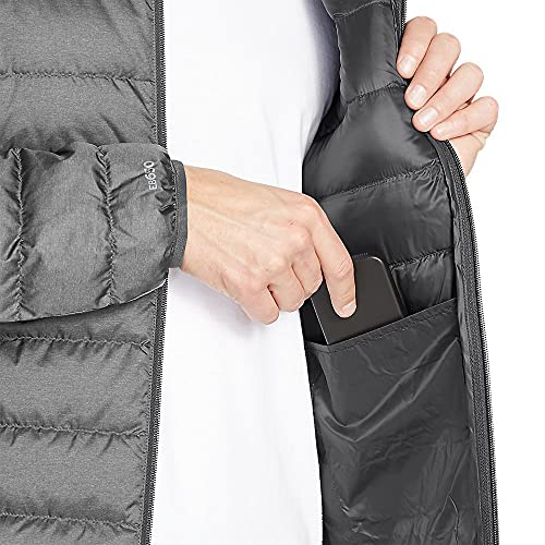 Eddie Bauer Men's CirrusLite Down Hooded Jacket, Dark Smoke, Medium