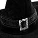IDS Home Black Velour Witch Hat Halloween Fancy Dress Costumes
