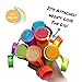 ICE DELISH 6 pack Silicone Popsicle Molds - Fun Rainbow Colors - Make Healthy Desserts for the Family, or “Adult Beverage” Ice Pops!