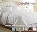 Southshore Fine Living, Inc. Oversized California King Duvet Cover Set Soft Premium Duvet Comforter Cover with Zipper Closure, Includes 1 King Duvet and 2 Matching Shams, White