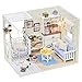 Flever Dollhouse Miniature DIY House Kit Creative Room With Furniture and Glass Cover for Romantic Artwork Gift(Kitten Diary and Sweet Sunshine)