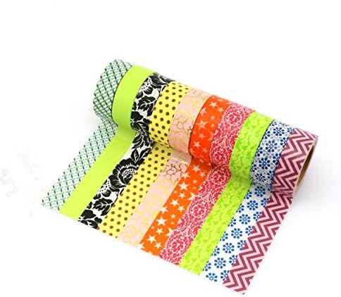Beautiful washi tape for gift,Set of 10 rolls