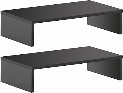 Amazon Fitueyes 机上台 2セット 机上ラック 木製 モニター台 幅425mm 机上收纳 ブラック Dt1042wb Fitueyes モニタアーム スタンド 通販