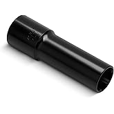 Glorider Small 6 Point Spline Lug Nut Socket, 1/2-Inch Drive Impact Square Tool &ndash; Easily Remove M12x1.5, M12x1.25, 1/2-20, M10x1.25, 3/8-20 Lug Bolts/Nuts | 1 Pc (Black)