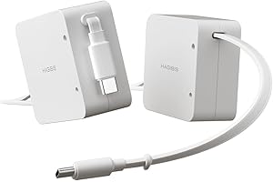 Hagibis USB-C Cable, 100W Fast Charging Unidirectional Retractable Cable, USB C to USB C Charger Cord for iPhone 17 16 15 Pro