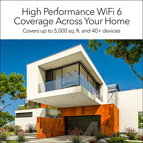 NETGEAR-Orbi-Whole-Home-Tri-Band-Mesh-WiFi-6-System-RBK752--Router-With-1-Satellite-Extender-Coverage-up-to-5000-sq-ft-and-40-Devices-Mesh-AX4200-WiFi-6-Up-to-42Gbps