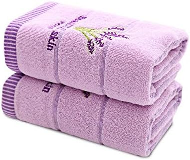 LIVDAT Set of 2 Ultra Soft Cotton Hand Towels Multi-Purpose Absorbent Towels for Face Hands, 14'' x 30'' (Color May Vary)