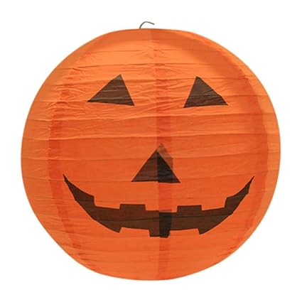 Amazon Com Iuuhome New Halloween Paper Pumpkin Hanging
