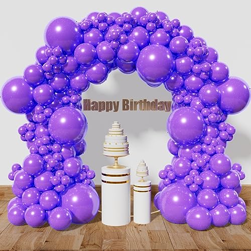 KAWKALSH Purple Balloon Arch Kit
