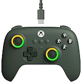 8Bitdo Ultimate C Wired Controller for Xbox, RGB Lighting Fire Ring and Hall Effect Joysticks, Compatible with Xbox Series X|