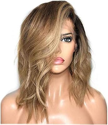 Soft And Natural Fashian White Wig Long Oblique Bangs Long