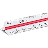Mr. Pen - Architectural Scale Ruler, 30cm Aluminium Architect Scale, Triangular Scale, Scale Ruler for Blueprint, Triangle Ru