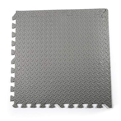 12 Pieces Interlocking Eva Foam Mats Room Garage Gym Floor Mat Developing Crawling Rugs Indoor Outdoor Square Play Mat - Thumbnail 3