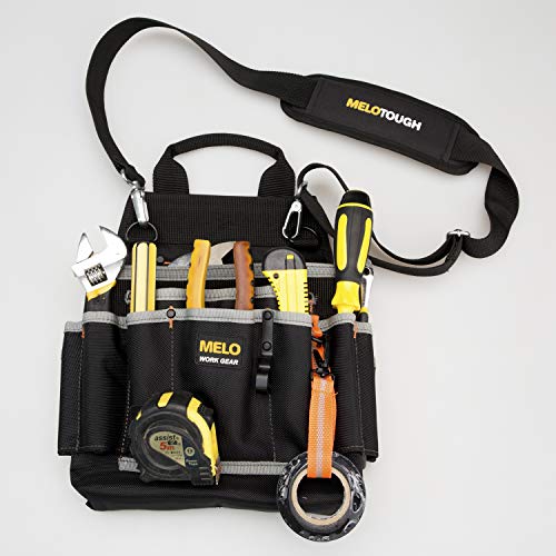 Professional Tool Pouch Shoulder Tool Carrier with Multiple Pockets, Tool Organizer for Technician/maintenance and Electrician's Tools
