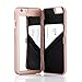 W7ETBEN for iPhone 6s Case,Wetben Hidden Back Mirror Wallet Case with Stand Feature and Card Holder for iPhone 6 4.7