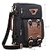KAUKKO Outdoor Travel Men Backpack Hiking Camping Canvas Rucksack (Canvas Black)