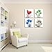 DZL Art H71133 Framed Ready to Hang Elegant Tulip Flower Canvas Print Wall Art Painting for Kitchen Bedroom Living Room Decoration