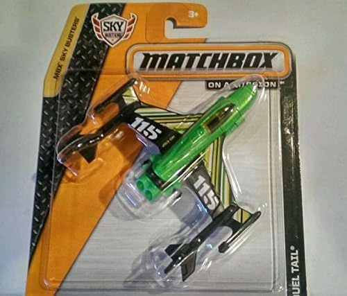 Matchbox Skybusters Duel Tail Green and Black Airplane by Sky Busters