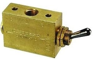 Clippard M-MJTV-4 4-Way Toggle Valve, Enp Steel Toggle, G1/8