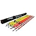 Uber Soccer Speed and Agility Training Poles -Spring Loaded Training Poles - Set of 12