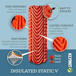 Klymit Static V Inflatable Sleeping Pad for