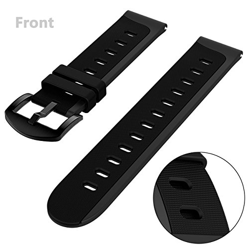 20mm, 22mm Quick Release Soft Silicone Watch Band Anti-Allergic Replacement Strap
