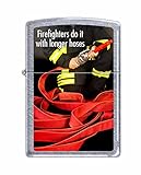 Zippo Lighter: Firefighter Hose - Street Chrome 76509