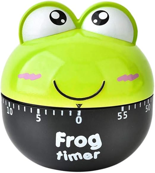 Amazon Com Gotian Stainless Steel Frog 1 60 Minutes Kitchen Timer Cartoon Animal Timers Mechanical Kitchen Cooking Timer Manual Timer Counter Green Kitchen Dining