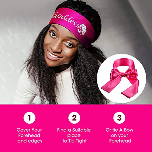 Silk Wrap for Hair Edges Satin Edge Laying Scarf Edge Wrap for Black