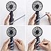 Cabf Handheld Fan, USB Fan, Portable Fan with 1200mAh Battery Capacity,3 Adjustable Wind Speed for Indoor or Outdoor Traveling (Navy)