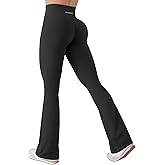 YEOREO Mini Flare Leggings for Women 28.5"/30.5"/32.5" Hidden Scrunch Workout High Waisted No Front Seam Craze Gym Yoga Pants