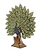 Deco 79 Poly-Stone Peacock, 11 by 14-Inch