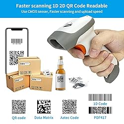 NetumScan Bluetooth 2D Barcode Scanner, 3 in 1