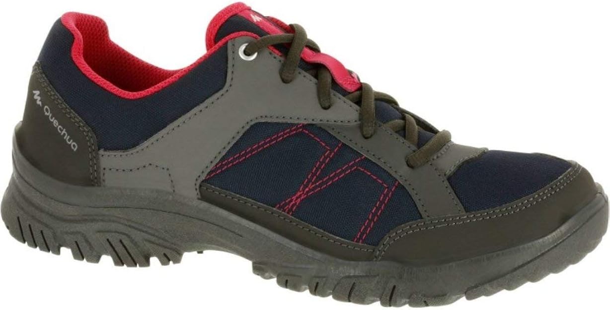 Quechua NH100 Women's Hiking Shoes Blue Pink Amazon.in Shoes & Handbags