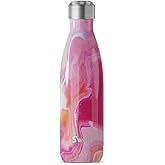 S'well Stainless Steel Water Bottle, 17oz, Rose Agate, Triple Layered Vacuum Insulated Containers Keeps Drinks Cold for 36 Hours and Hot for 18, BPA Free, Perfect for On the Go