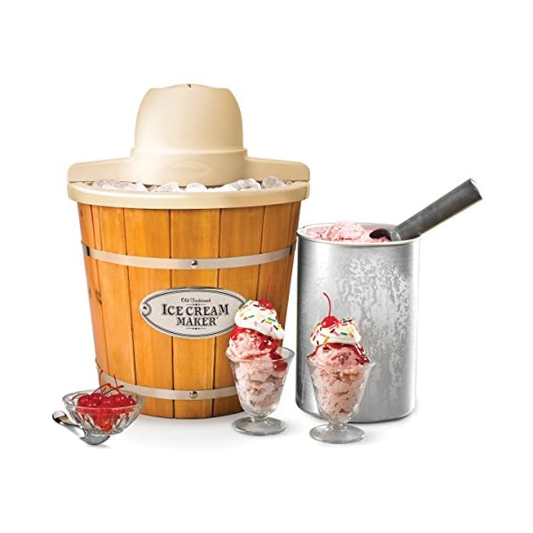 Nostalgia Wood Bucket Ice Cream Maker The Home Kitchen Store