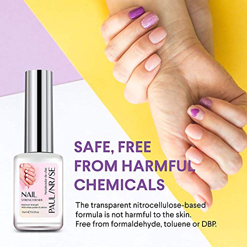 Paulinrise Nail Strengthener for Treating Weak, Damaged Nails, Promotes