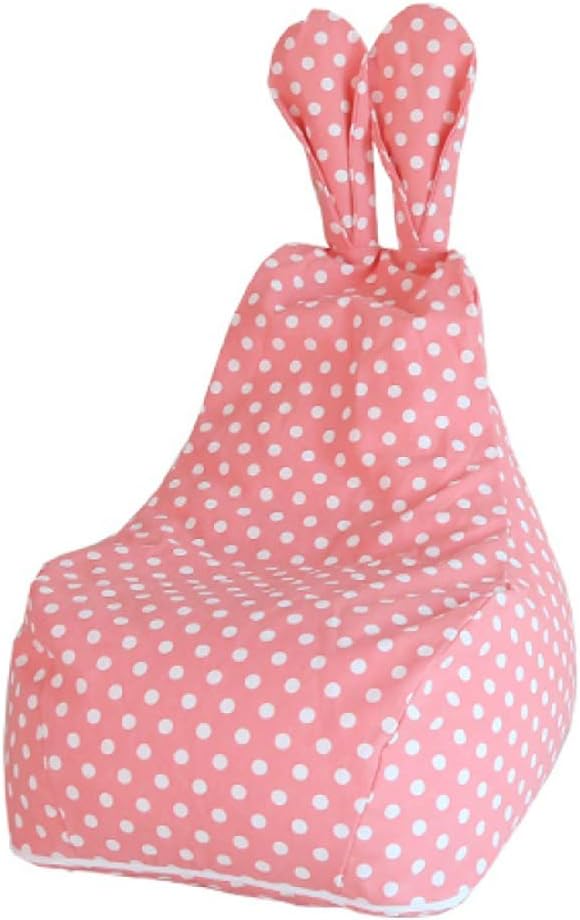 TLTLLRSF Kids Sofa, Bunny Cute Cartoon Lazy Couch Bean Bag Princess Single Sofa Cotton, Removable and Washable (Color : A, Size : Large)