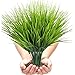 Artificial Plants Faux Plastic Wheat Grass Fake Leaves Shubs Outdoor Window Box Wholesale Greenery Bushes Indoor Outside Home Garden Light Green Verandah Office Wedding Decor UV resistant- 4 PCS