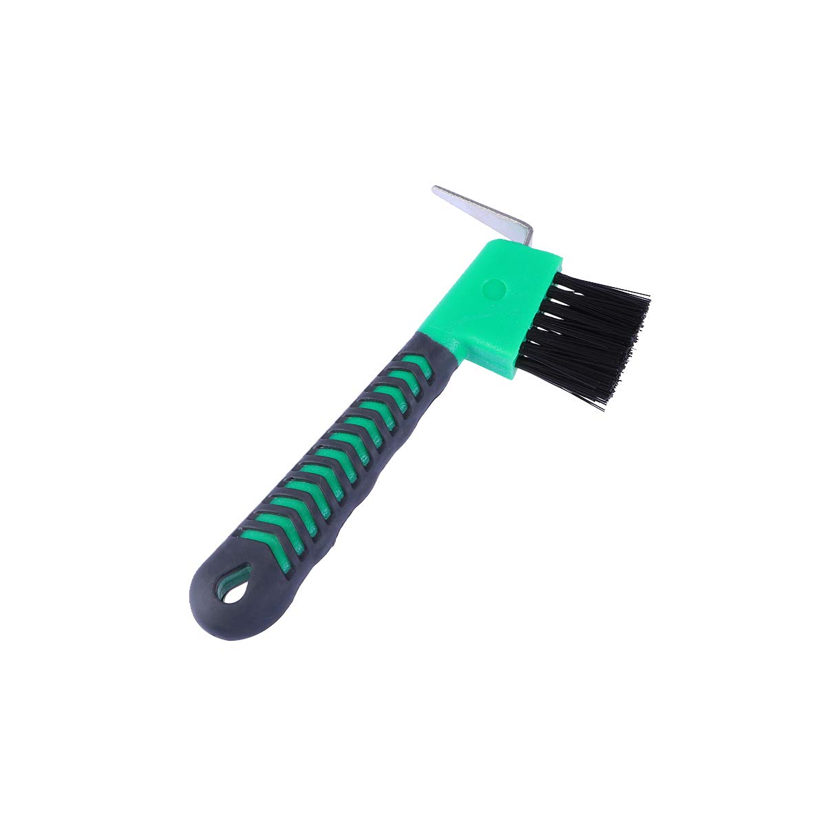POPETPOP Deluxe Soft Grip Hoof Pick Rubber Hoof Pick with Brush Horse Grooming Tools (Random Colour) 1