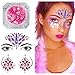 Festival Face Jewels - 6 Sets Women Mermaid Face Gems Glitter Breast Nipple Body Jewelry Stickers with 3 Boxes Chunky Face Glitter Eyes Face Body Temporary Tattoos