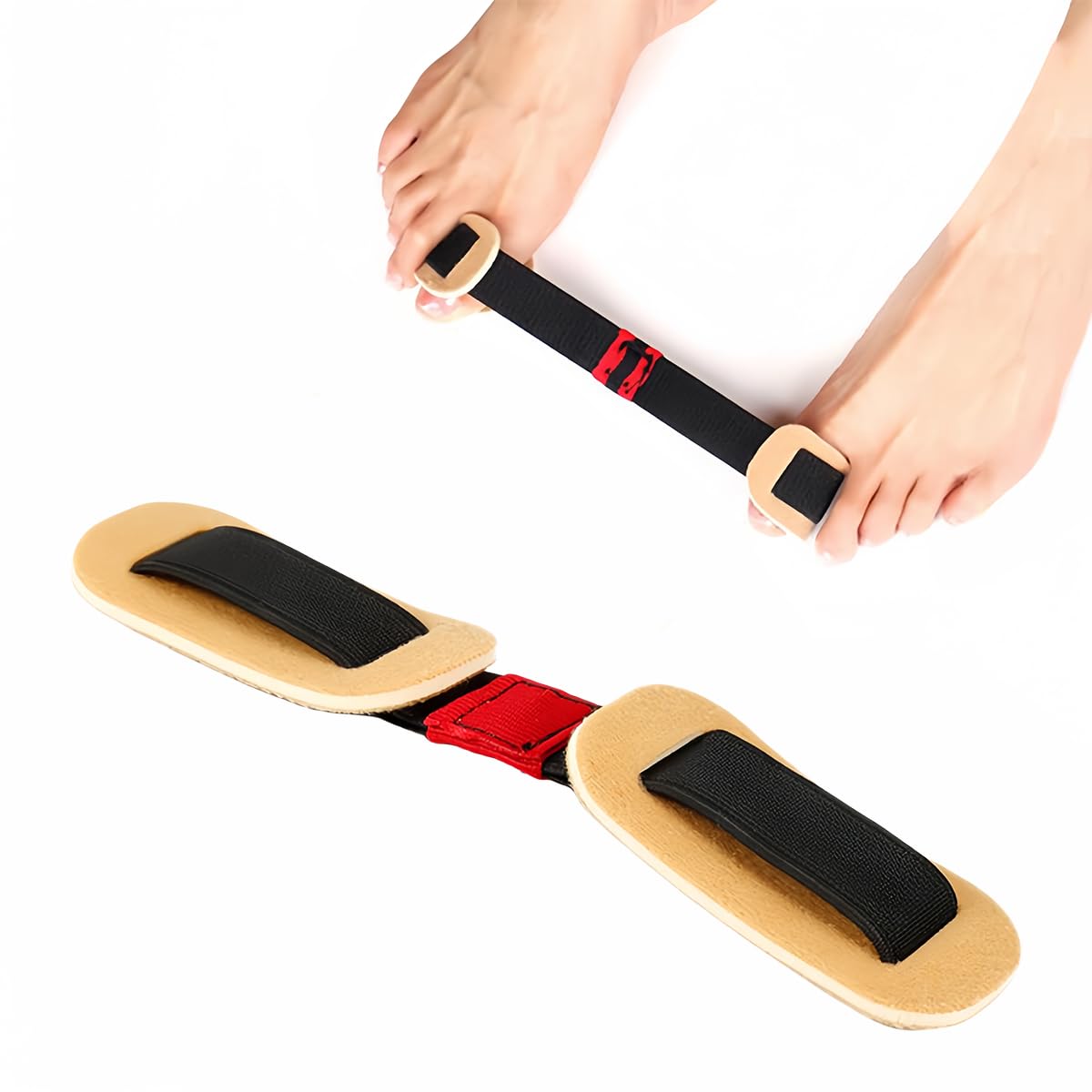 LNQ LUNIQI 1 Piece Big Toe Training Band Hallux Valgus Band Corrector Toe Spreader Training Band for Correction and Pain Relief, Unisex