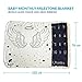 Infant Monthly Milestone Blanket - Flannel Fleece Blanket for Kids - Baby Swaddle Blanket with Leafs Frame & Grey Ribbon Packing - Unisex/Reusable Newborn Photography Prop (76x102cm)