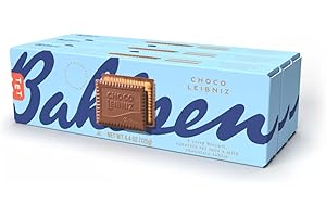 Bahlsen Choco Leibniz Milk Cookies (3 boxes) - Leibniz Butter Biscuits topped with a thick layer of German Chocolate - 4.4 oz boxes