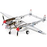 Motor city classics JC Wings | 1:72 Scale Model Military Aircrafts | P-38J Lighting, U.S. Army Air Force, 5th Fighter Command, 1944 | Model JCW-72-P38-003