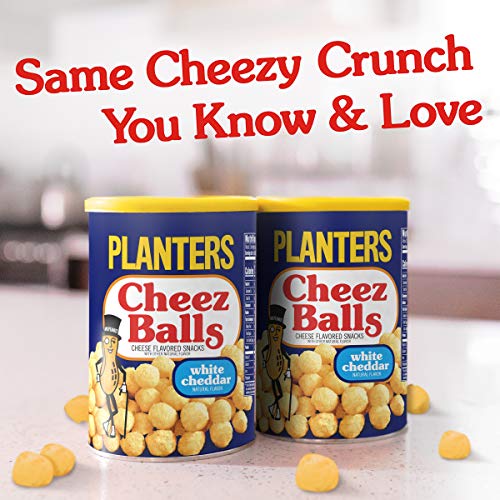 Planters White Cheddar Cheez Balls, 2.75oz Canister (Pack of 12